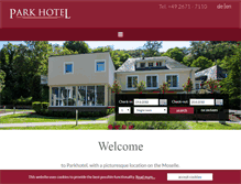 Tablet Screenshot of parkhotelcochem.de